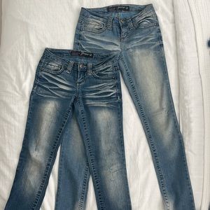GRANE Darcy Super Low Rise Skinny Jeans Size 0 BUNDLE